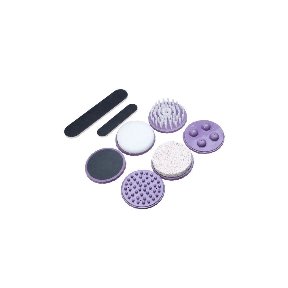 Trade Shop - Trattamento Corpo 5 In 1 Depilatore Massaggiatore Rimuovi Calli Pulizia Viso -
