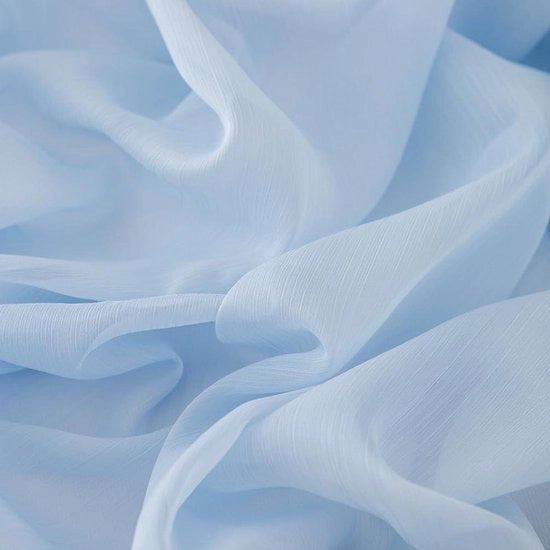Decorazione per tavola di chiffon in azzurro chiaro per occasioni speciali - 70 cm x 3 m