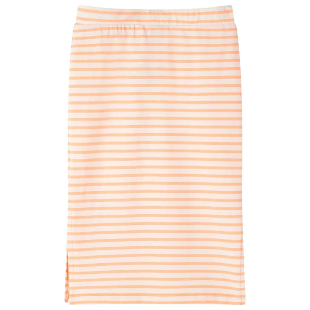 Gonna Dritta da Bambina a Righe Arancione Fluorescente 140 CFW9432560