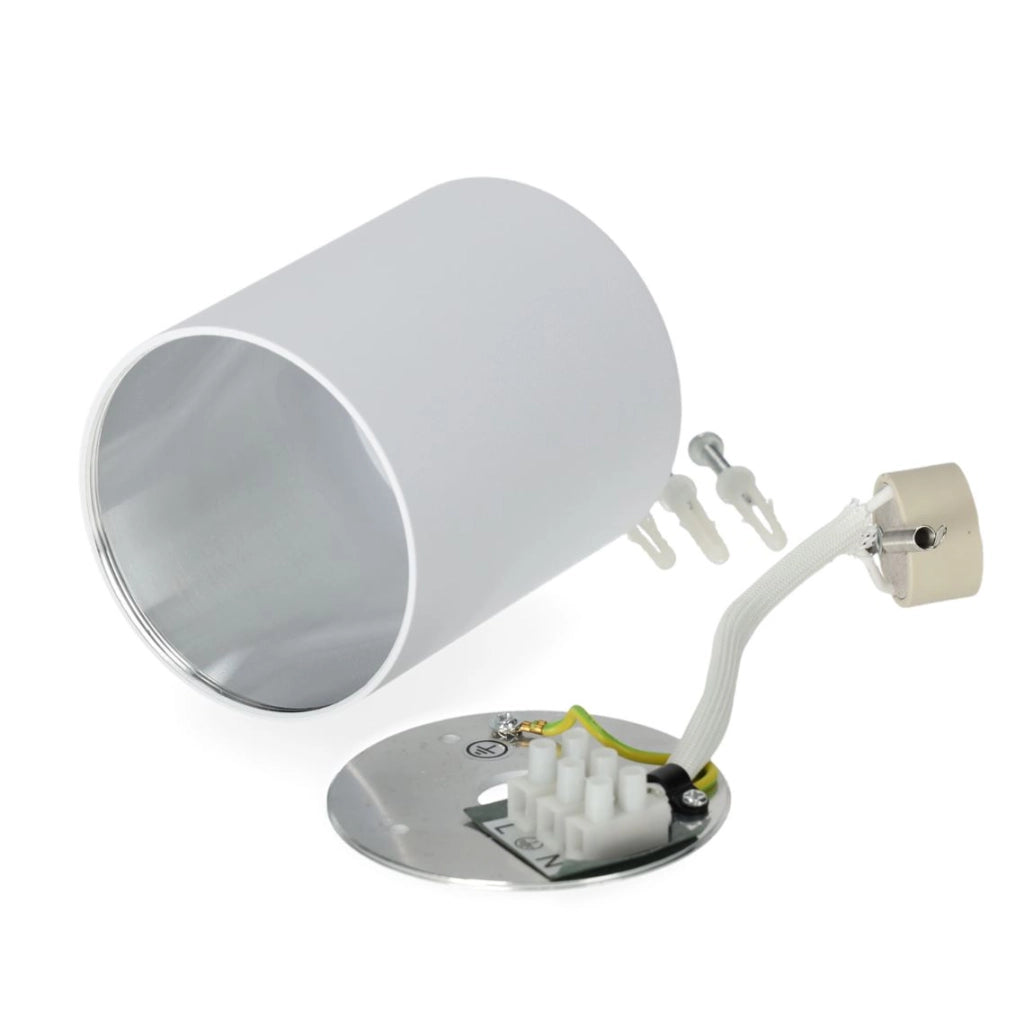 Spot da soffitto bianco tondo IP44 GU10 Aquarius Kobi