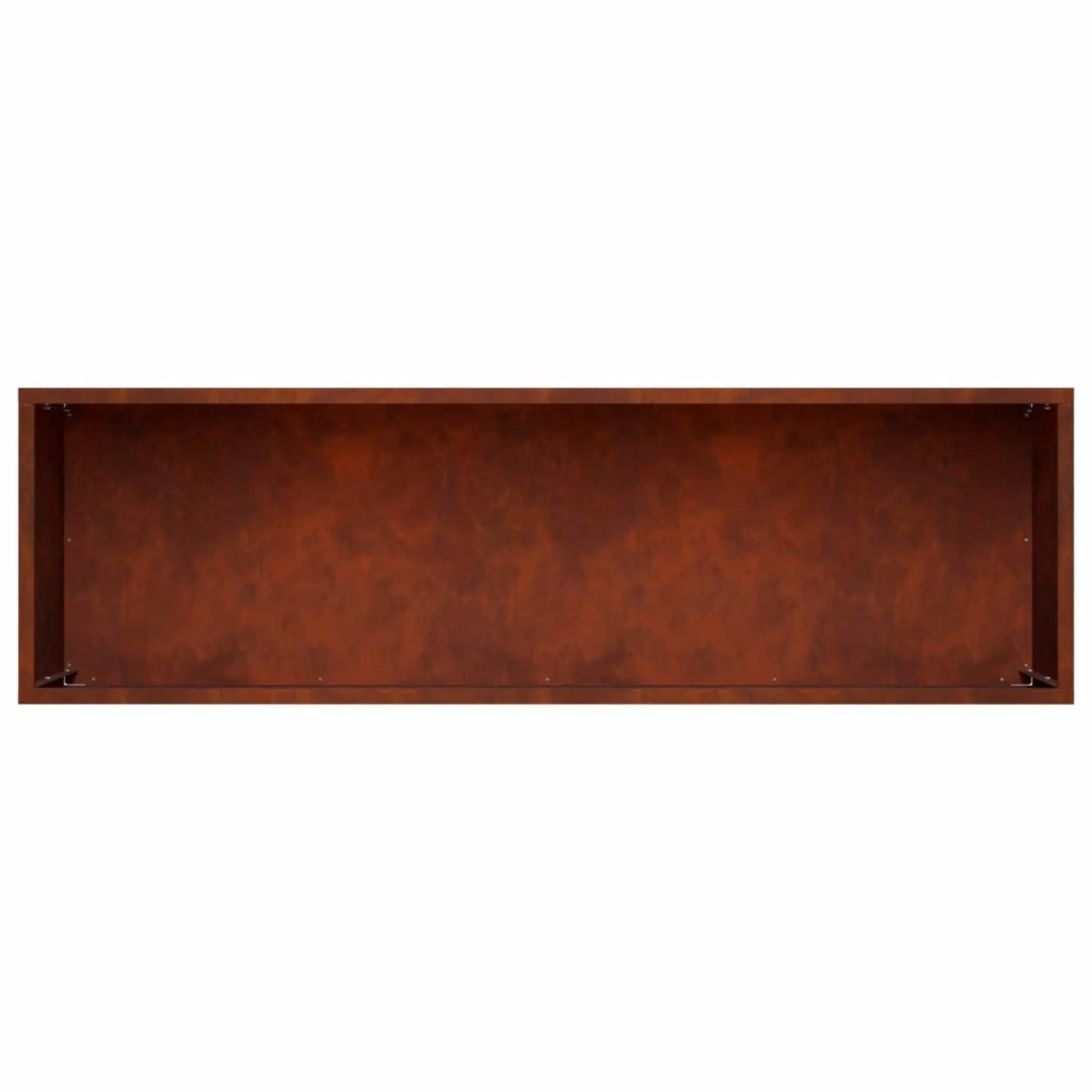 Vaso da giardino 2 pz Ruggine 80 x 30 x 30 cm Acciaio Corten 8005217