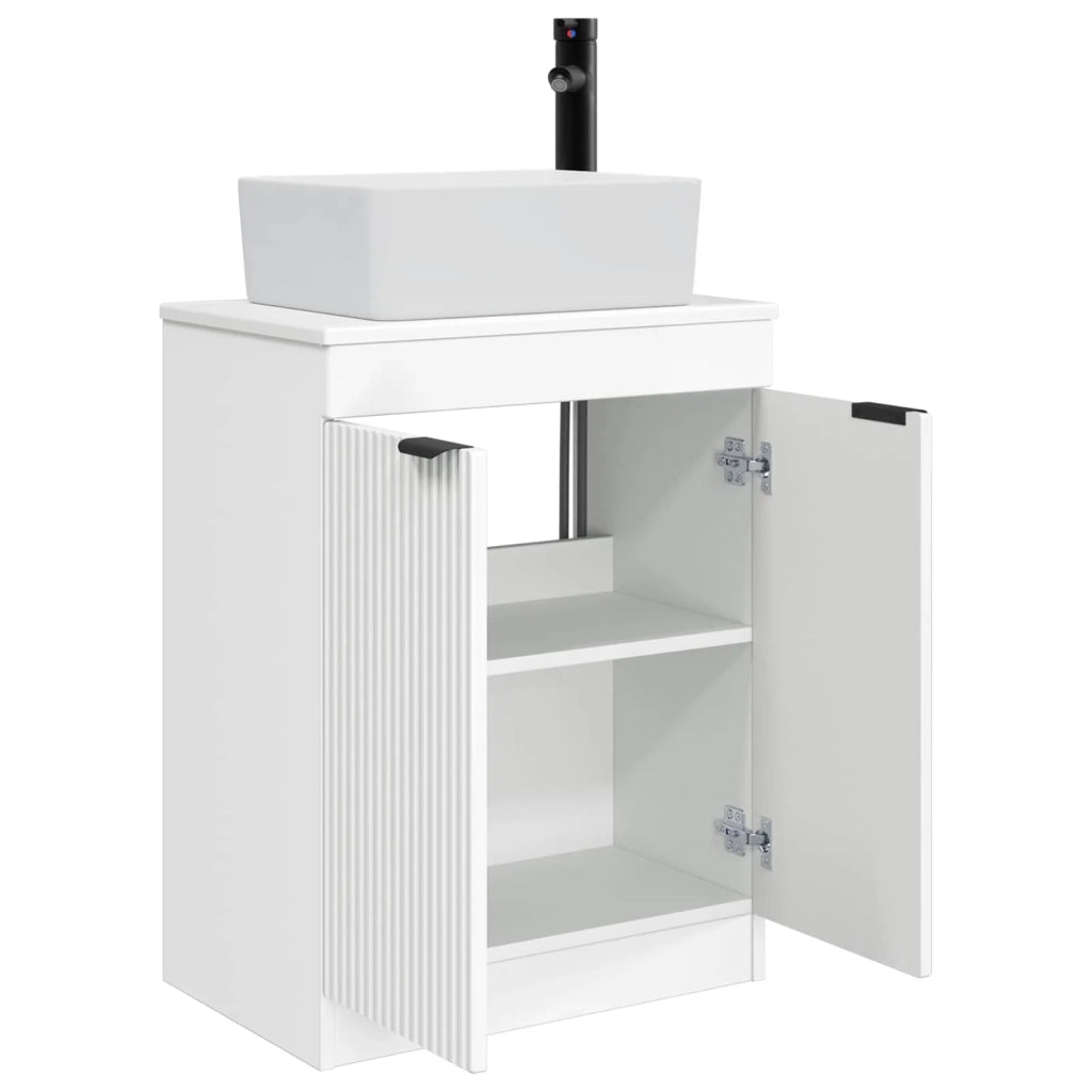 Mobile da bagno con lavabo Bianco Lucido 54 x 35 x 83 cm