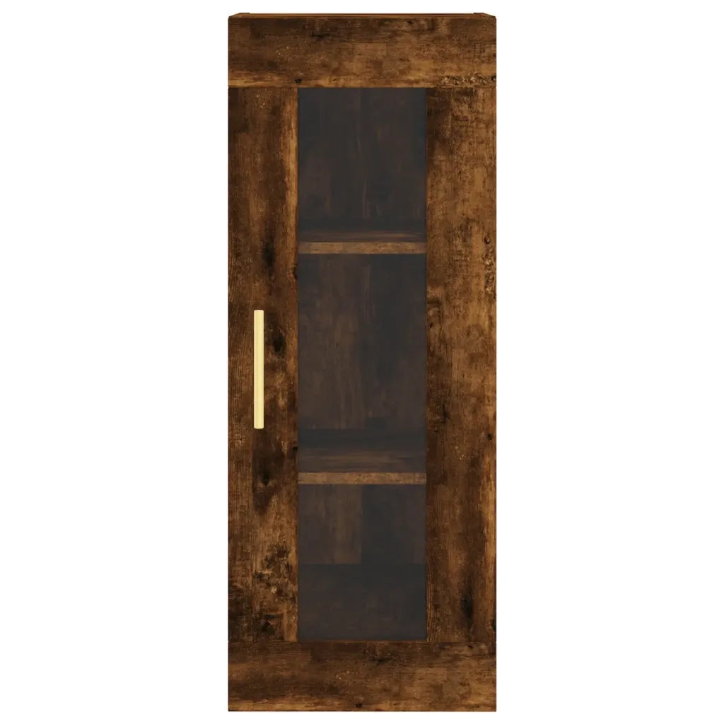Credenza Rovere Fumo 34,5x34x180 cm in Legno Multistrato 3199294