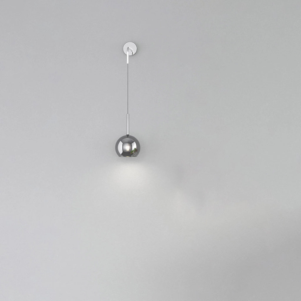 Applique Contemporanea Future Metallo Bianco Vetro Cromo 1 Luce E27