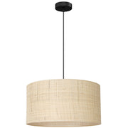 Lampada sospesa rattan crema/nero Ø40 1xE27 Luminex