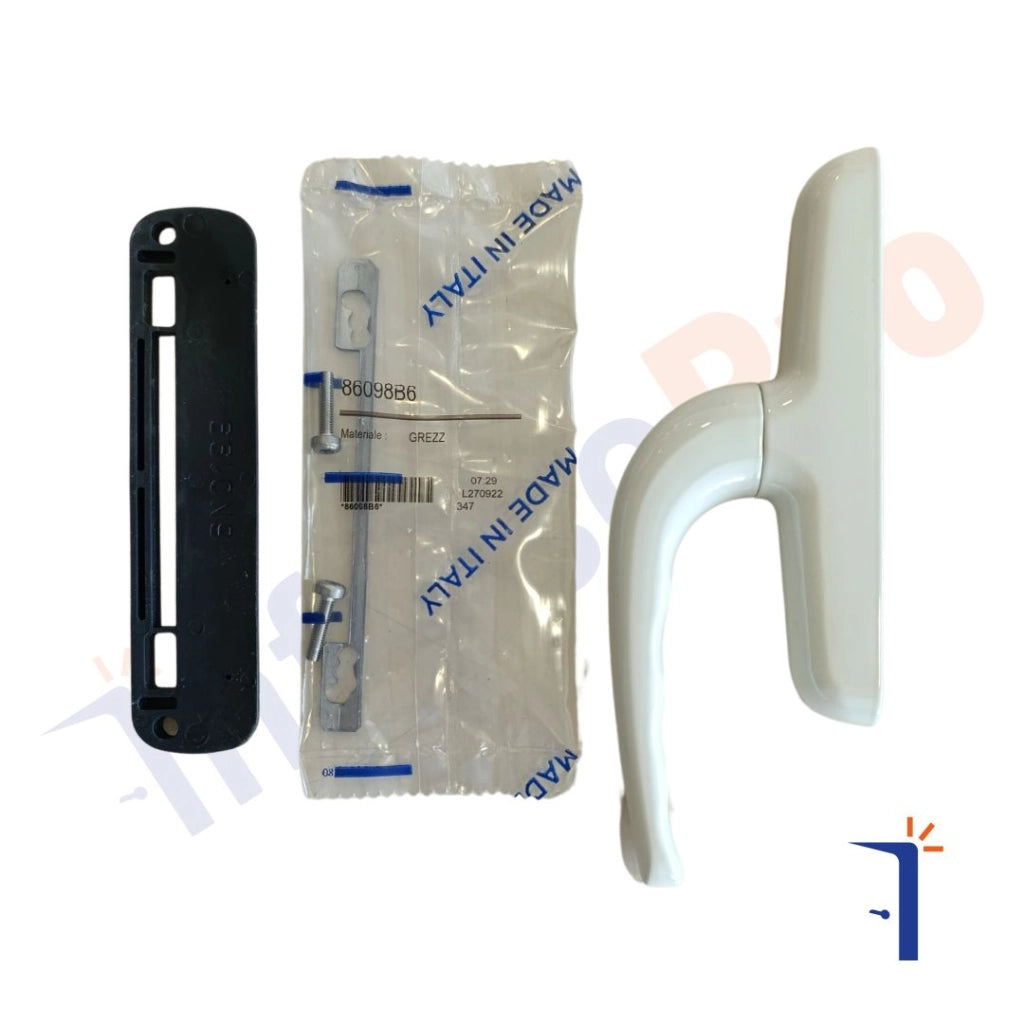 Maniglia cremonese Master Italy modello comfort A6004 per infissi a battente. Vari colori. Colore: Bianco Opaco RAL 9010