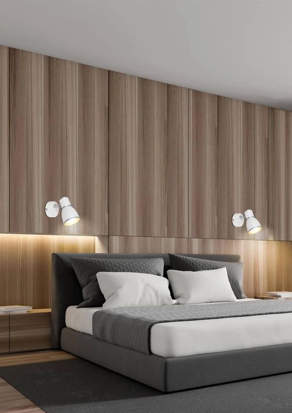 Applique orientabile Candellux FIDO 91-63366 bianco/cromo 1xE14