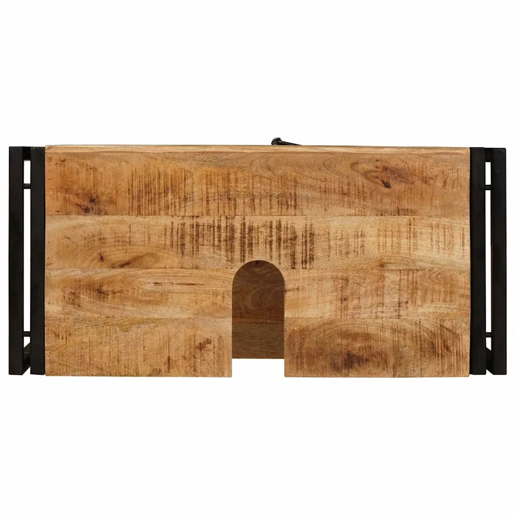Armadio sottolavello con porta Marrone Legno di mango massello 4102772