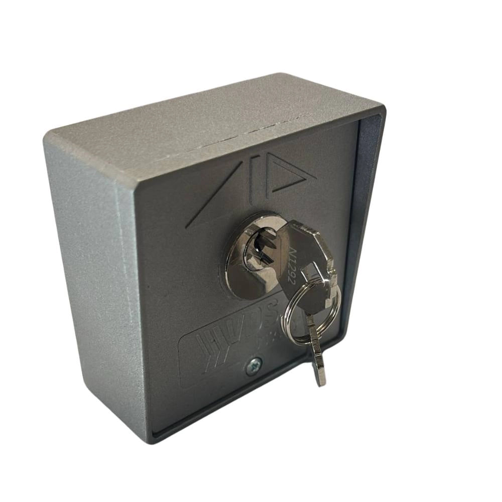 Vds 198/2 selettore da parete con chiave in alluminio alta sicurezza grigio