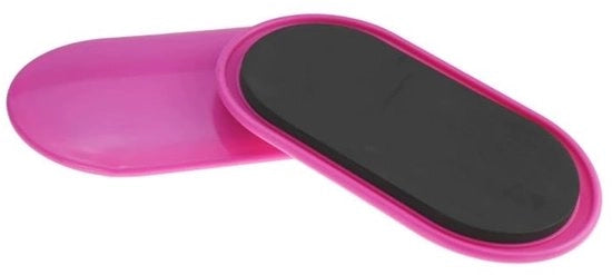 Set di Slittini Fitness da 2 pezzi - Dischi in gomma antiscivolo EVA/ABS - per uso domestico/Yoga/Pilates - 23,5 x 13,5 cm - Slittini per Core