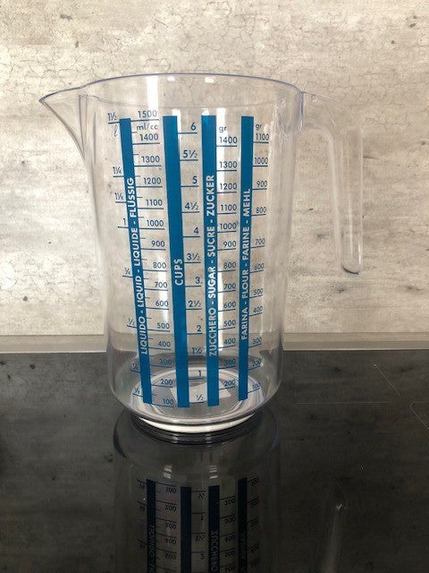 CARAFFA GRADUATA OLIMPIA Ø cm. 12x29 h lt. 1,5 mod. Grande