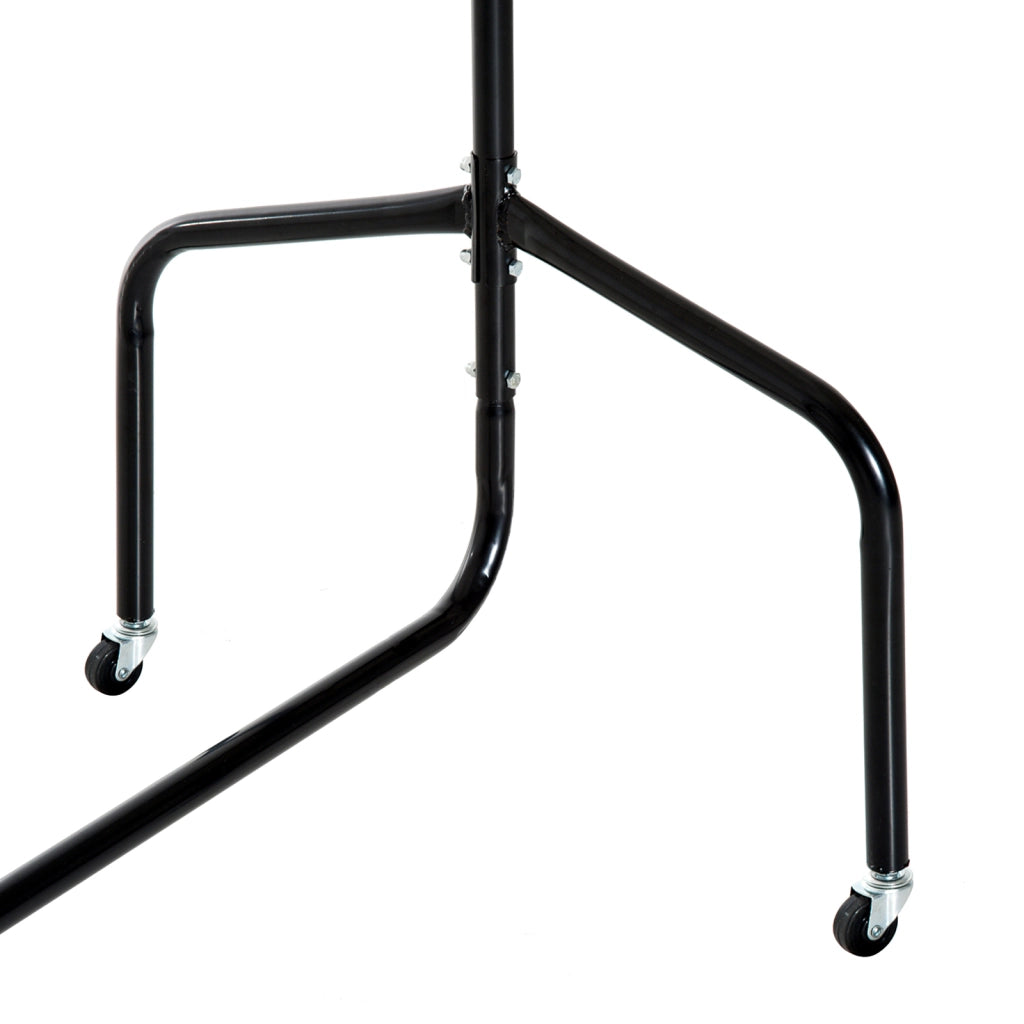 Appendiabiti Attaccapanni in Metallo con Rotelle ¨C zephmum ¨C Nero, 150x60x170cm