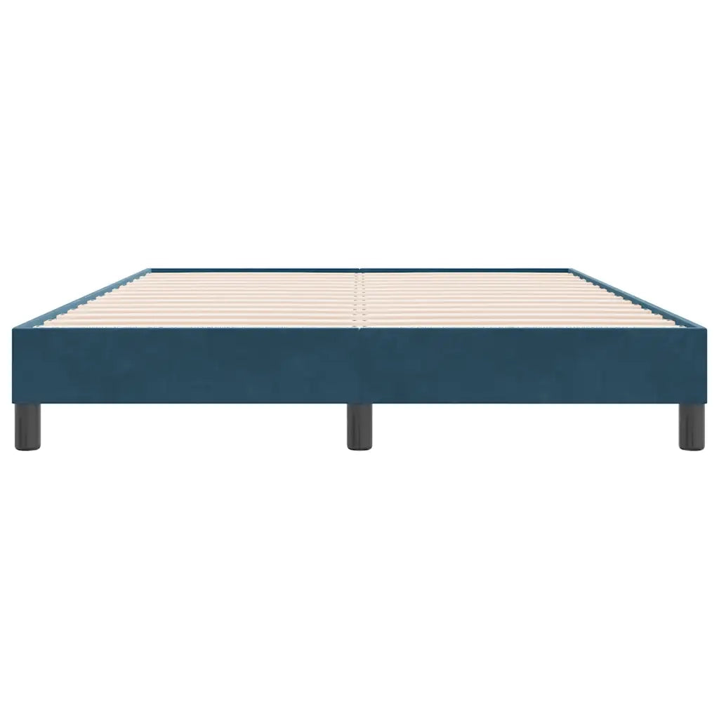 Giroletto senza Materasso Blu Scuro 160x220 cm in Velluto 4101413