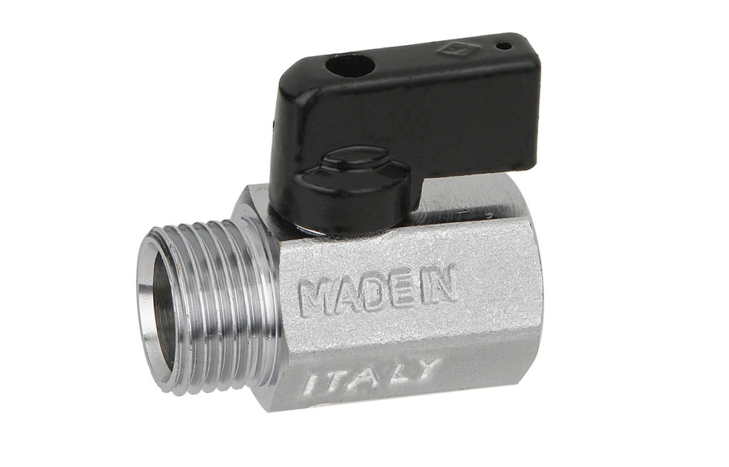 VALVOLA MINISFERA SATINATA MF BUGATTI- 3/8  DN 8  PN 10- BUGAT- pezzi 1