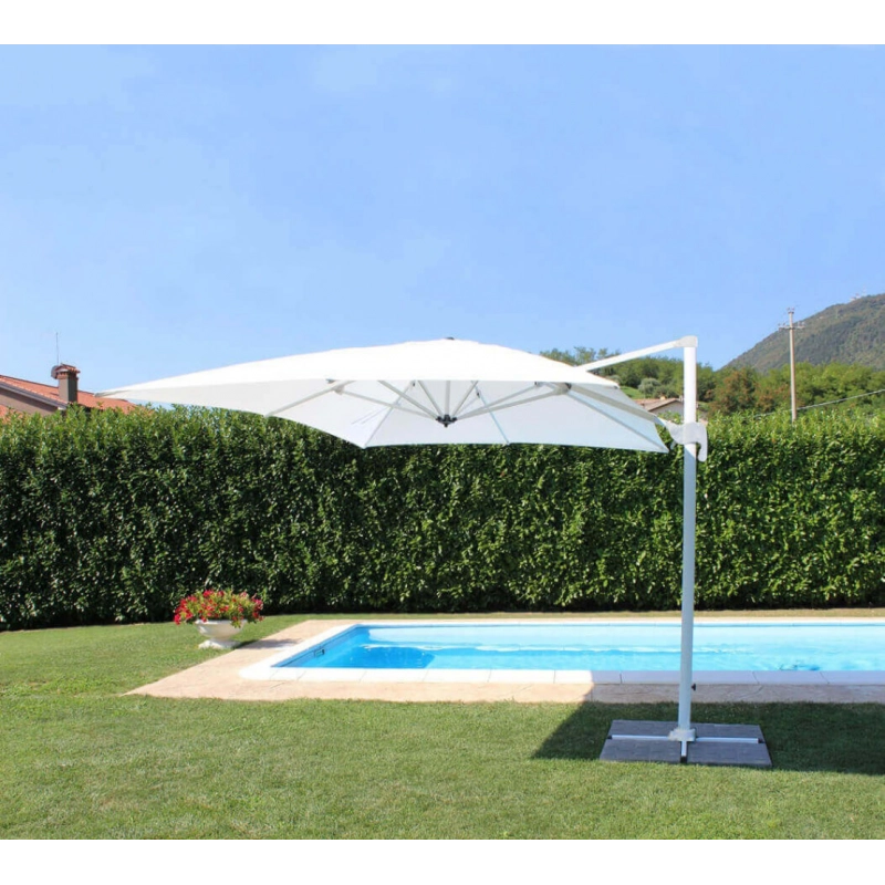 OMBRELLONE SATURNO BIANCO P/L 3 X 4 TELO BIANCO
