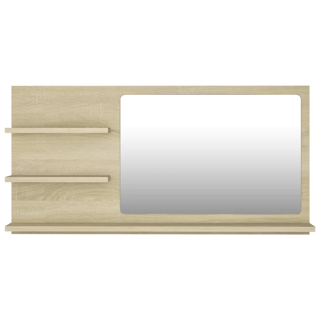 Specchio da Bagno Rovere Sonoma 90x10,5x45 cm in Truciolato cod mxl 64314