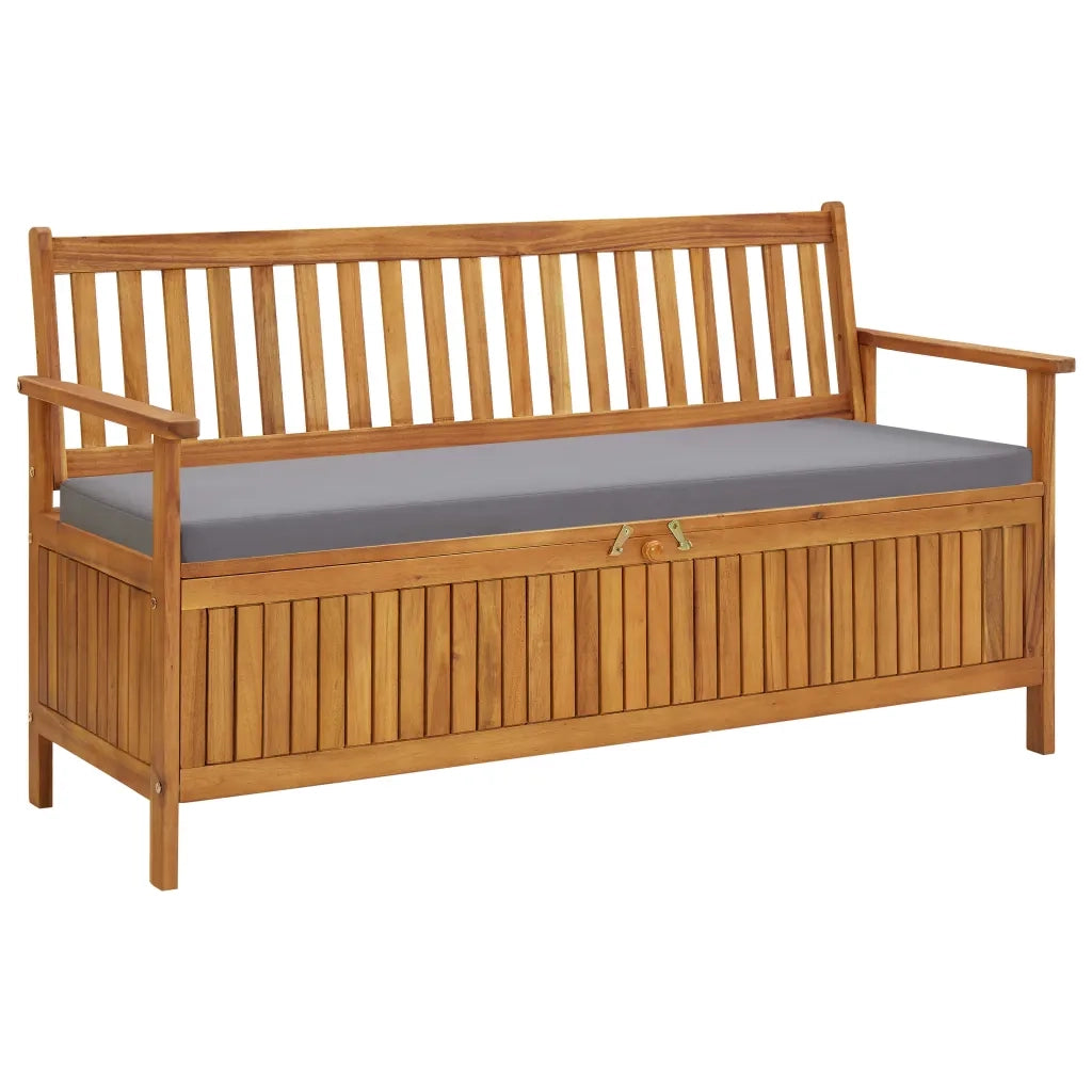 Cassapanca con Cuscini da Giardino 148 cm Massello d'Acacia cod mxl 71179