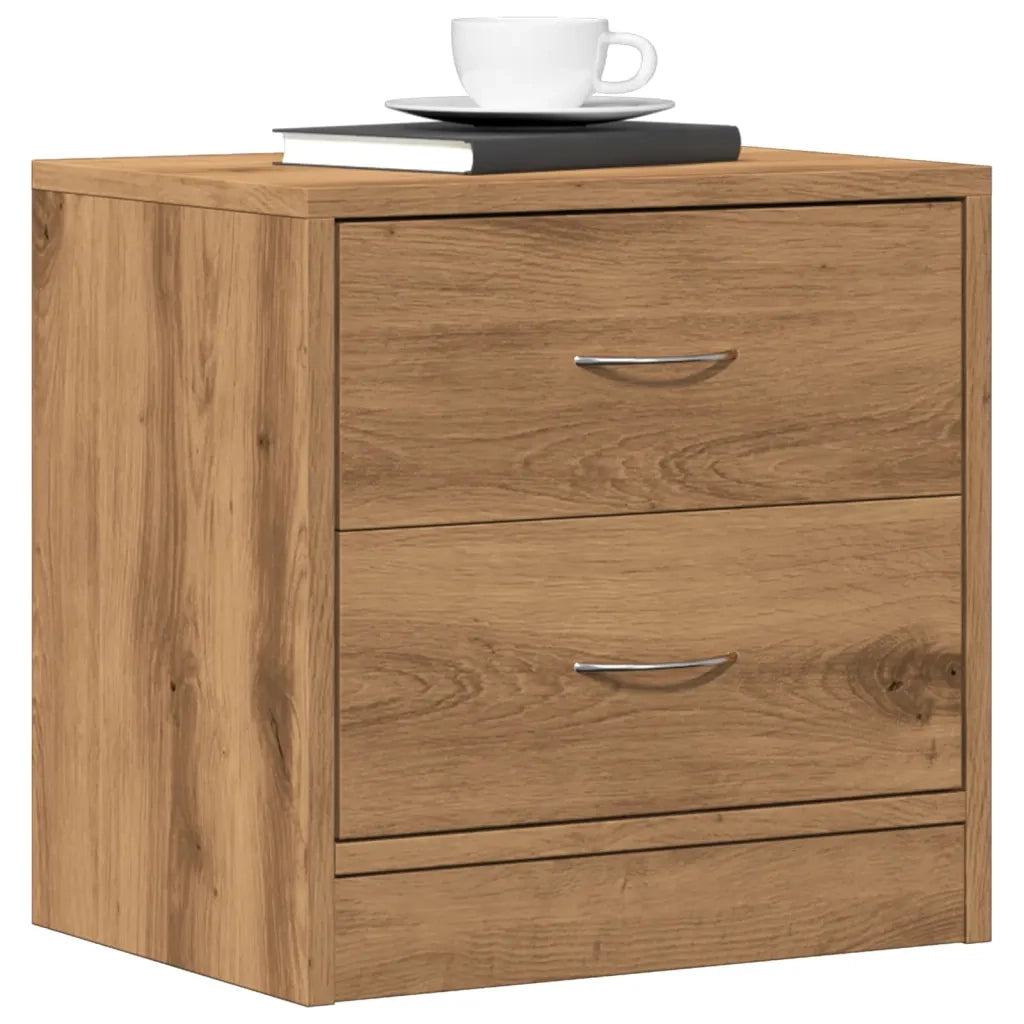 vidaXL Comodino Rovere Artigianale 40x30x40 cm in Legno Multistrato