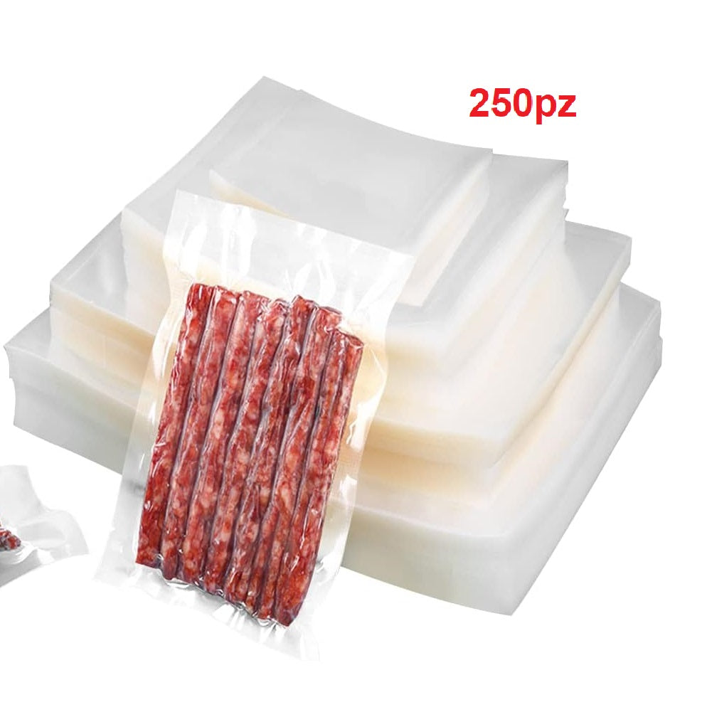 Buste Sottovuoto Goffrate 250pz 5 Misure uso Domestico e Professionale BPA FREE