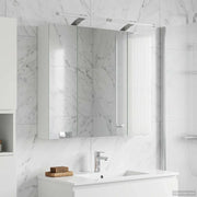 Mobiletto per specchio da bagno Bianco 80 x 14.5 x 70 cm