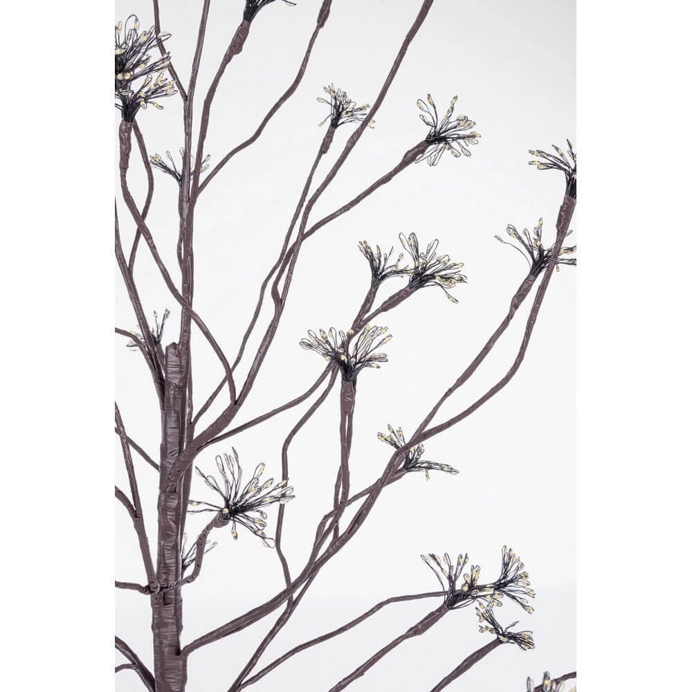 Albero di Natale artificiale marrone 600 microLED classico