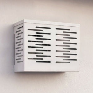 COPERTURA COVER PER UNITÀ ESTERNA CONDIZIONATORE IN LAMIERA ZINCATA VERNICIATA BIANCA - DIM:(LXHXP)=86X68X44 CM - COLORE BIANCO  - GFR