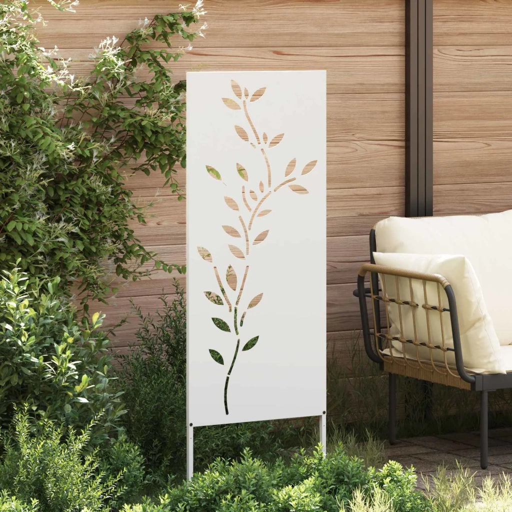 Schermo per privacy in giardino Floreale Bianco 50 x 140 cm 876323