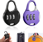 Cassaforte Mini - 3 cifre Combinazione - Doppio Set di Chiusura - Leggero - Adatto per Borsa/Zaino - Cambio Password Facile