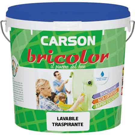 IDROPITTURA LAVABILE TRASPITANTE 'BRICOLOR' 5 lt - CARSON
