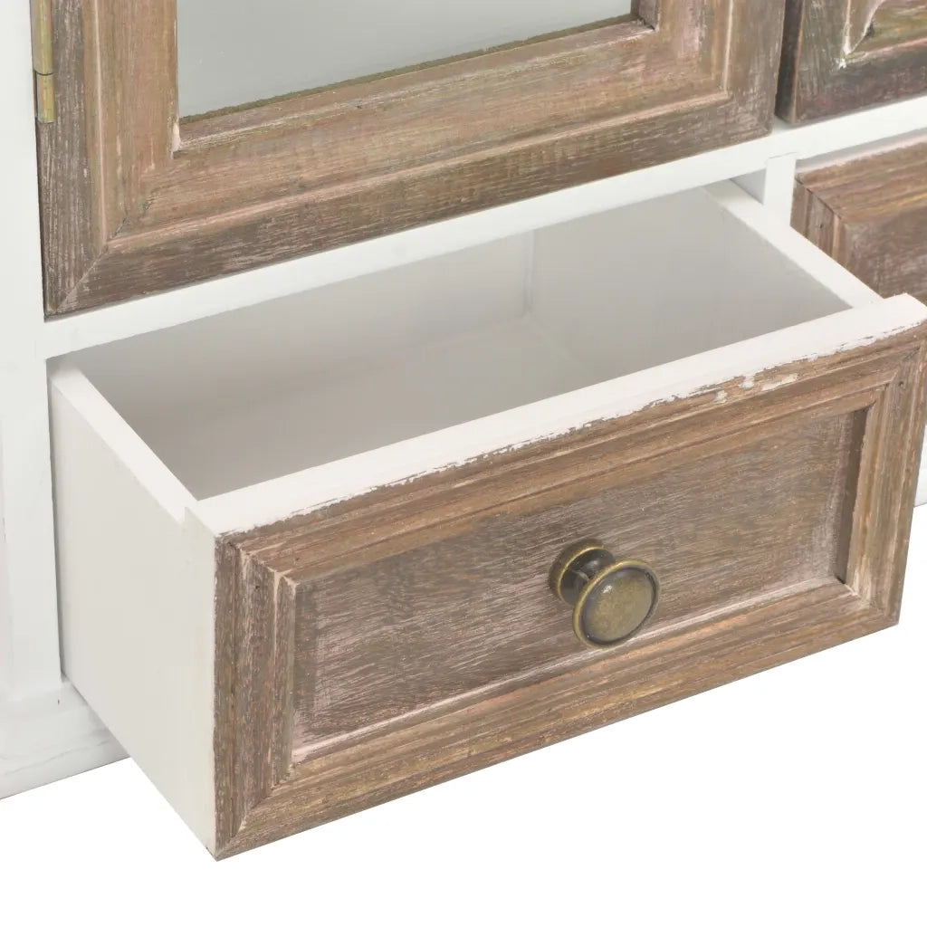 Armadietto a Muro Bianco 49x22x59 cm in Legno Multistrato 280073