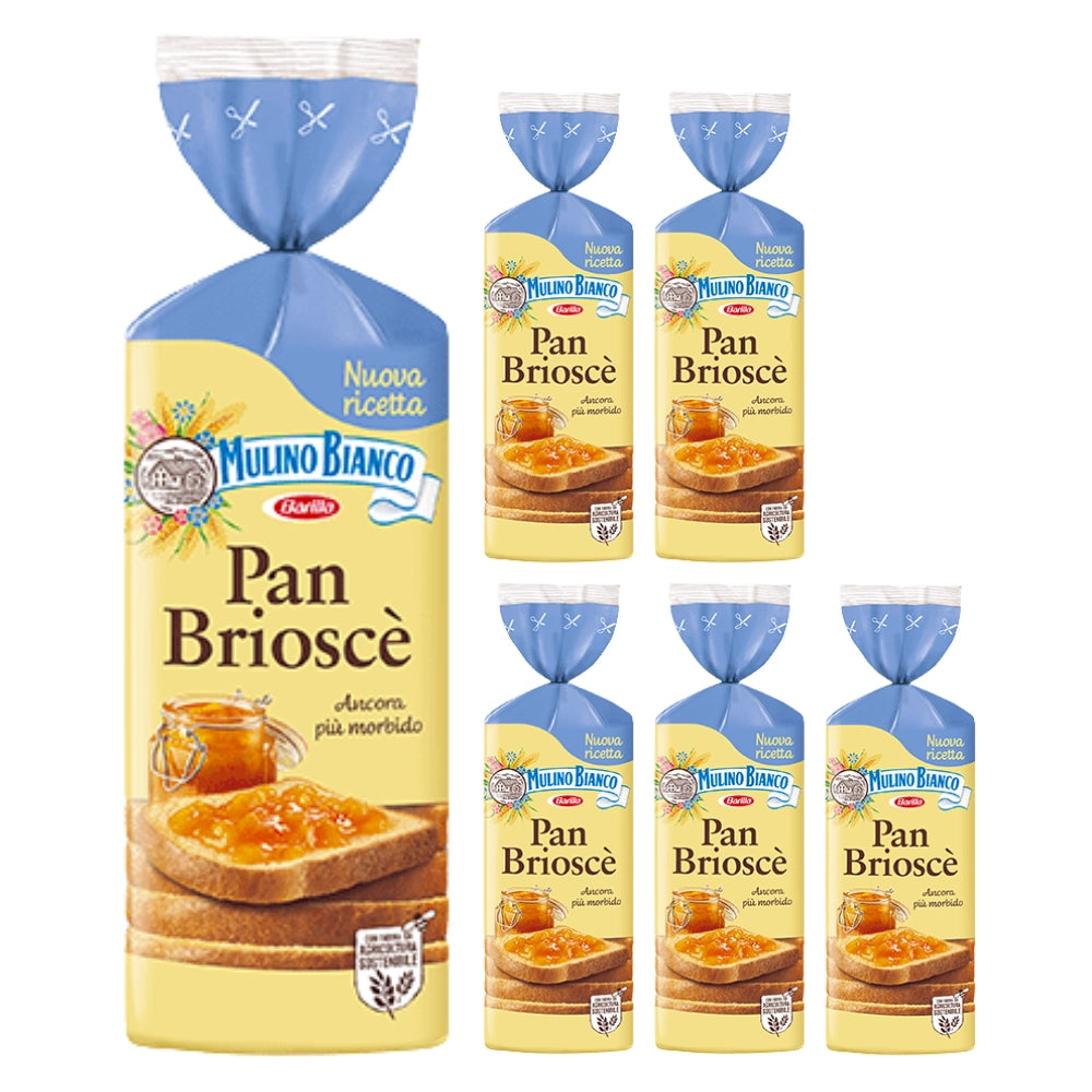 Mulino bianco pan briosce 6 confezioni da 400 grammi