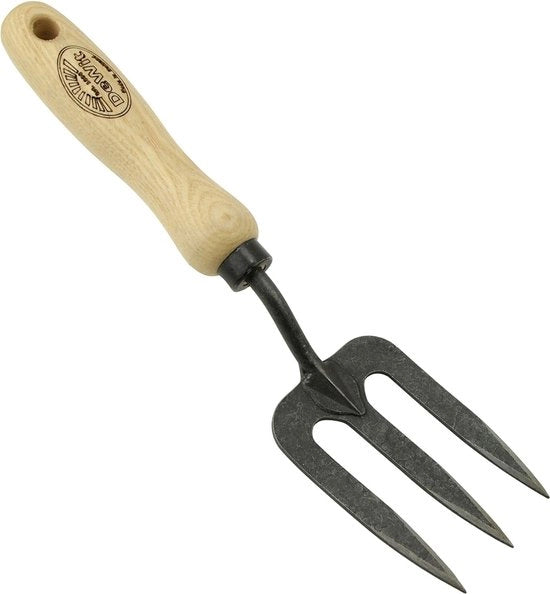 Vanga per fiori, piccola, 28,5 cm, cavo per graveatura professionale a setole con impugnatura di legno di noce FSC certificato, vanga per giardino, vanga per orto & vanga per giardino, attrezzo per giardiniere