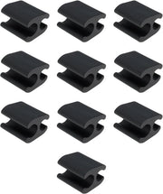 Clip per cavo per bicicletta - per cavi 4mm e 5mm - nero - accessori per bicicletta - fissaggio cavo - duraturo - adatto per biciclette