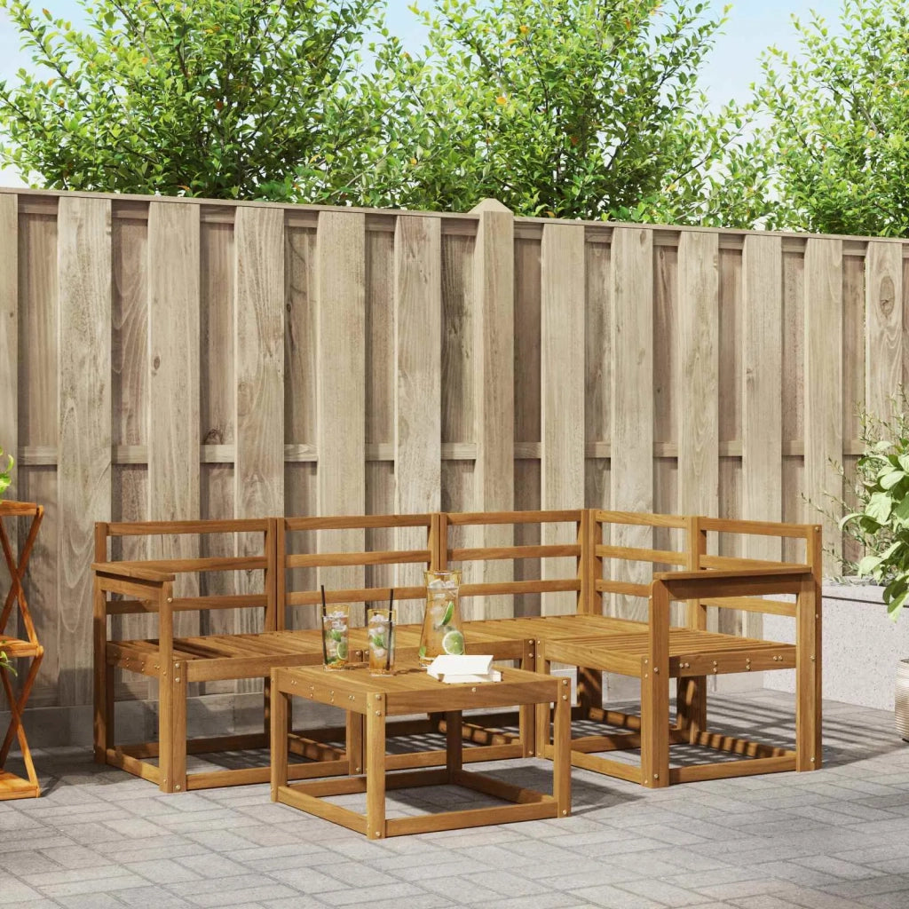 Set di divani da esterno 5 pcs Naturale