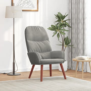 vidaXL Sedia Relax Grigio Chiaro in Velluto