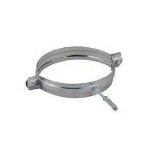 C COLLARE INOX C/TASSELLO P/TUBO D 8 CM- 2,0 pz