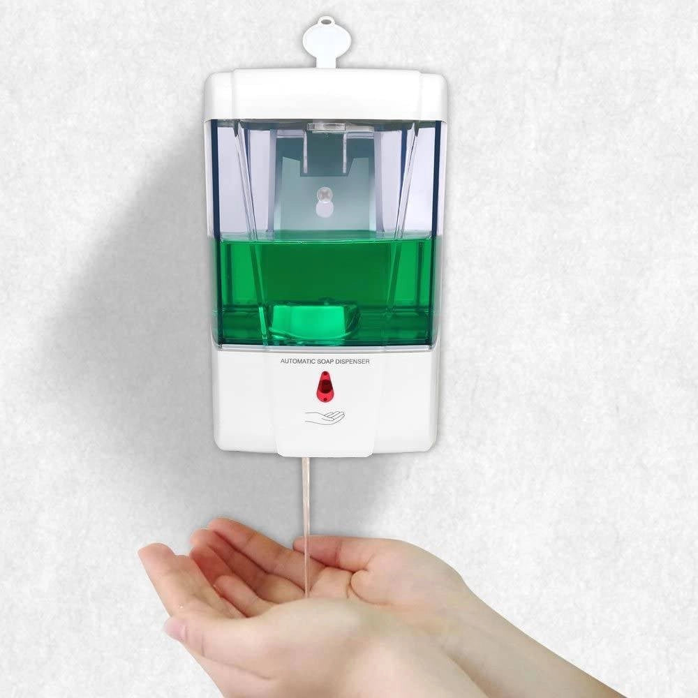 Trade Shop - Dispenser Erogatore Dosatore Sapone Automatico Infrarossi Con Fotocellula 600ml -