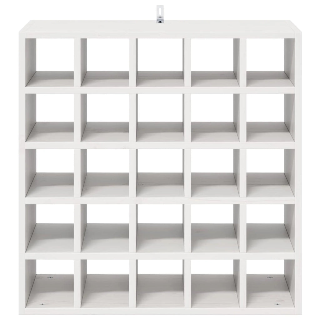 Portabottiglie 2 pcs Bianco 56 x 25 x 56 cm Pino massello