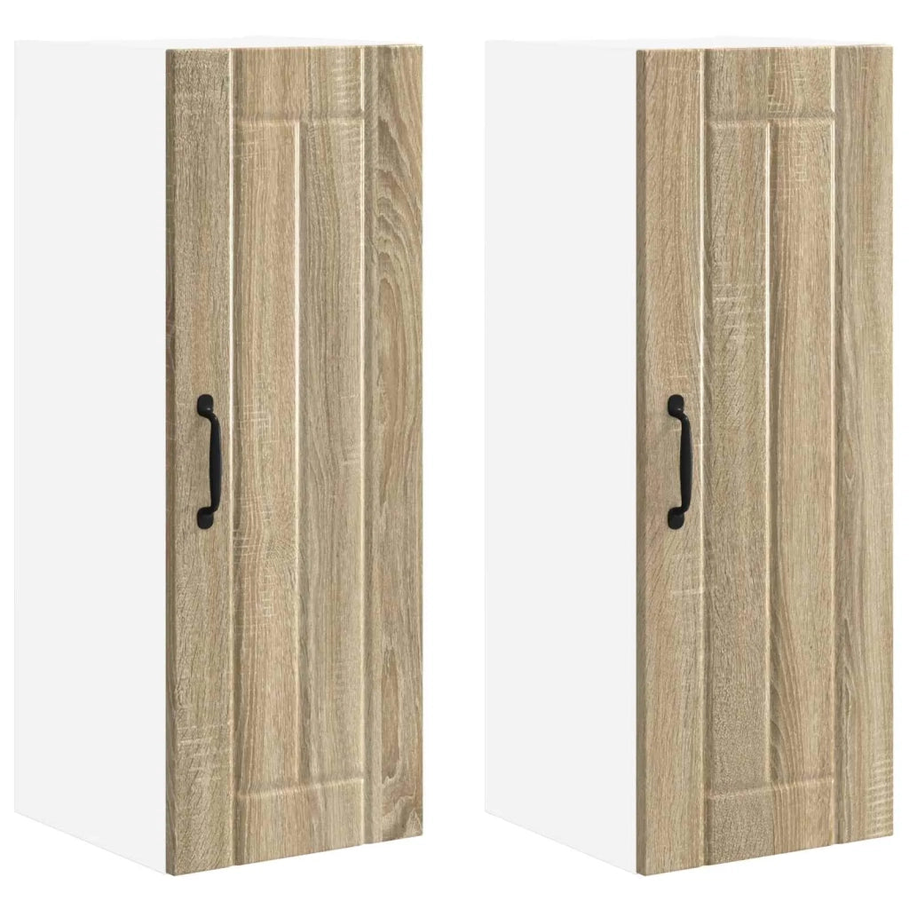 Armadietto a muro LUCCA 2 pcs Rovere Sonoma 30 x 31 x 80 cm