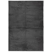 Tappeto del soggiorno | Tappeto IZA a Pelo Corto Aspetto Scandinavo antracite 140x200cm