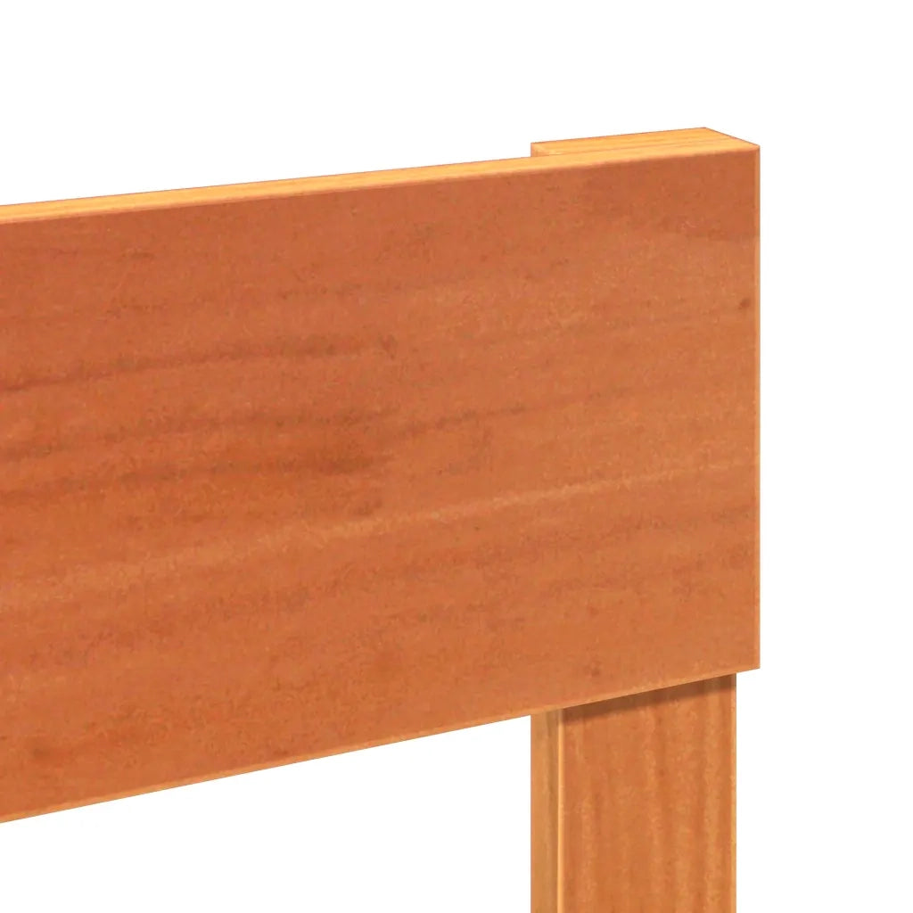 Letto senza Materasso Marrone Cera 135x190 cm in Legno di Pino 3302314