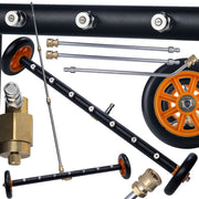 Lancia per Lavaggio Sottoscocca JetRoller Pro 7X – 7 Ugelli, 3 Lance 40 cm, Attacco Rapido 1/4", Larghezza 57 cm