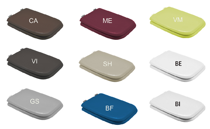 SEDILE WC PER IDEAL STANDARD VASO CONCA COLOR FORMA 8- Melograno- CW- pezzi 1