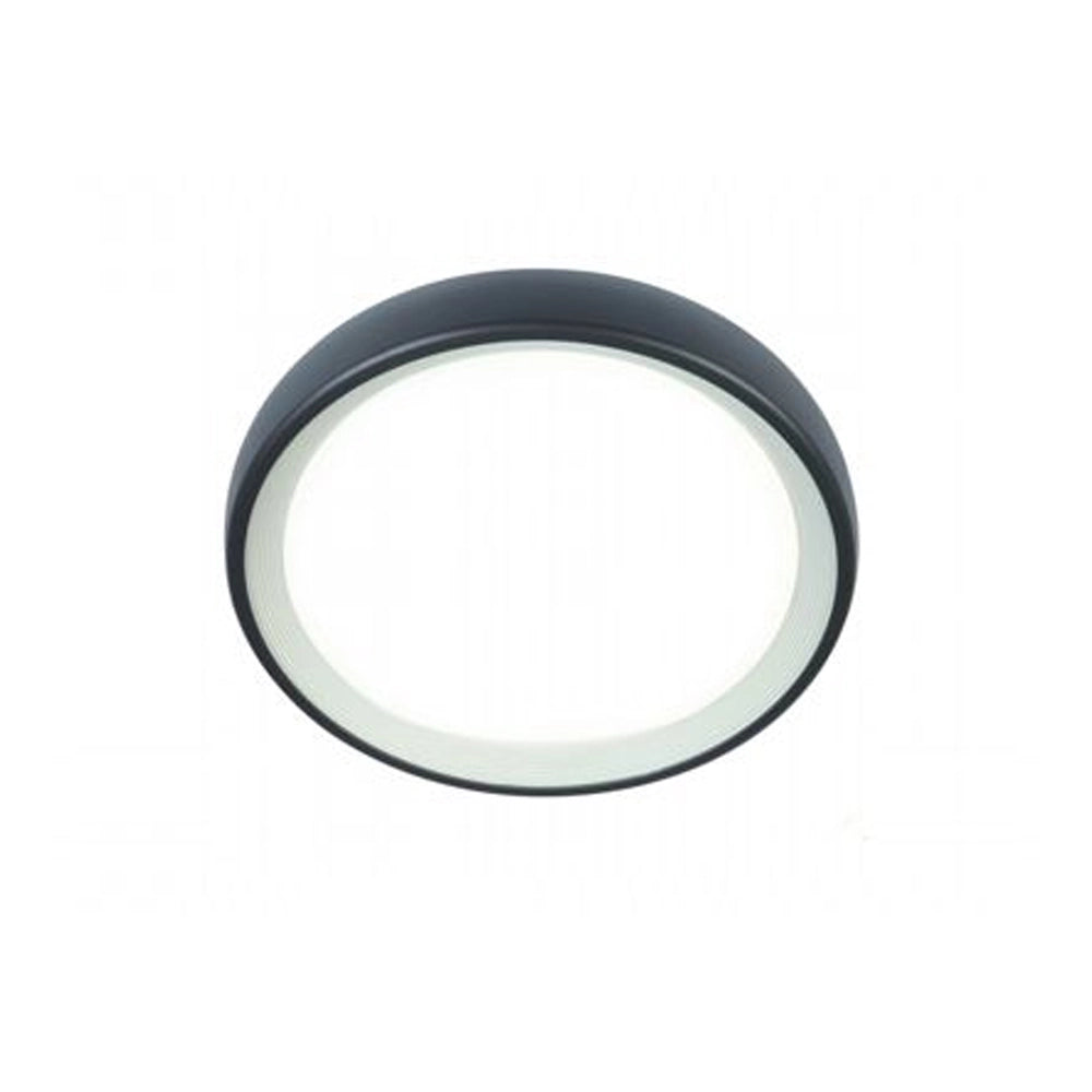 Plafoniera Esterno Moderna Loft Alluminio E Termoplastica Grigio Led 18W 4000K