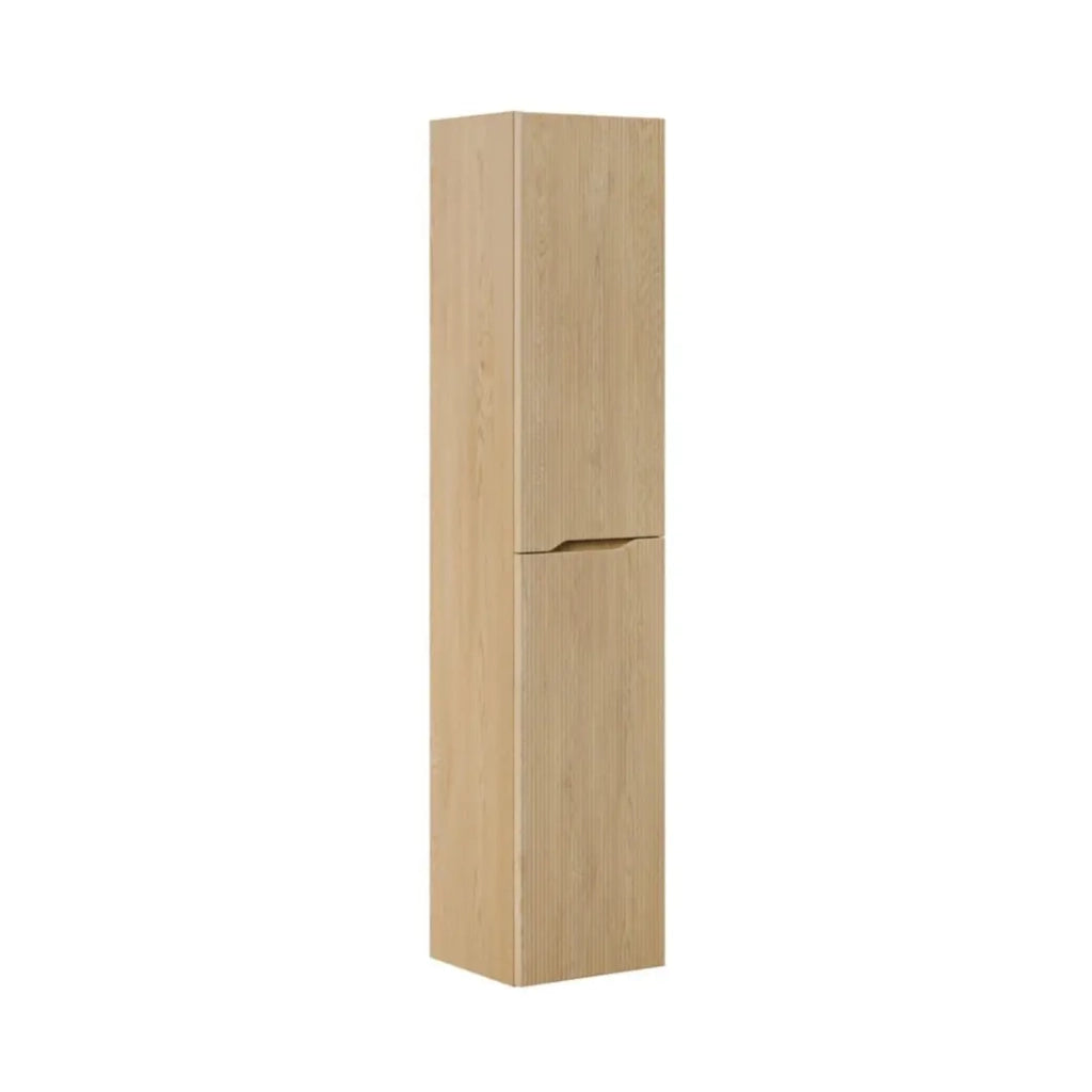 Set da bagno sospeso NATURA 115cm : mobile sotto lavabo 80cm + piano per lavabo + colonna