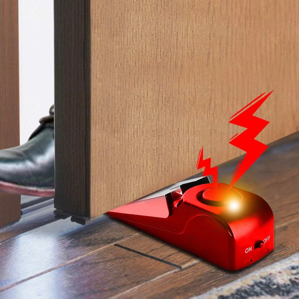 Trade Shop - Allarme Fermaporta Sicurezza Porta Casa Con Luce A Led E Sirena Potente 100db -
