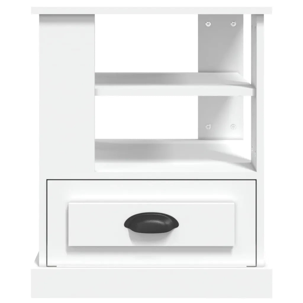 Tavolino-Tavolino da soggiorno-Tavolo Bianco 50x50x60 cm in Legno Multistrato