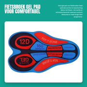 Pantaloni da bicicletta unisex - materiale respirante - protezione glutei - supporto gommoso - comodo da indossare in bicicletta - pantaloni da bicicletta con zeem sneldrogend