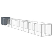 Cuccia per cani con cortile 110 x 1017 x 110 cm antracite 02_0043462