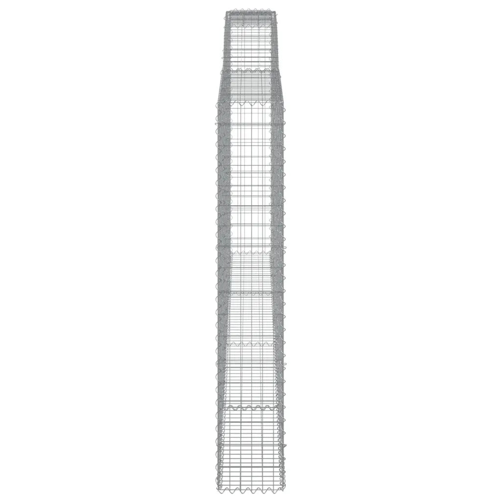 Cesti Gabbioni ad Arco 4 pz 400x30x180/200 cm Ferro Zincato 3146920